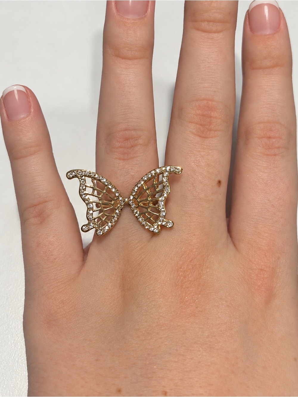 Rose Gold Butterfly Ring
